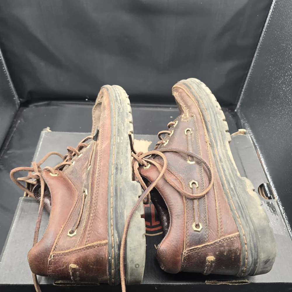 Justin Boots Rustic‎ Brown Leather Boat Shoes